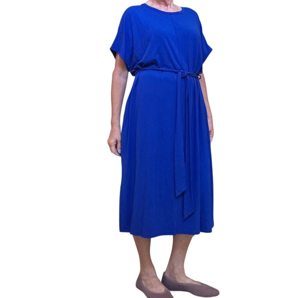 Universal Standard Travelknit Belted Dress Keyhole Back sz L 22 - 24 NWT